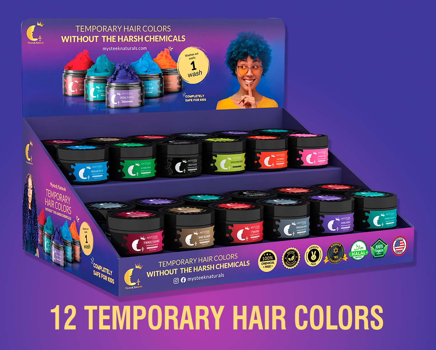 Mysteek Temporary Hair Colors