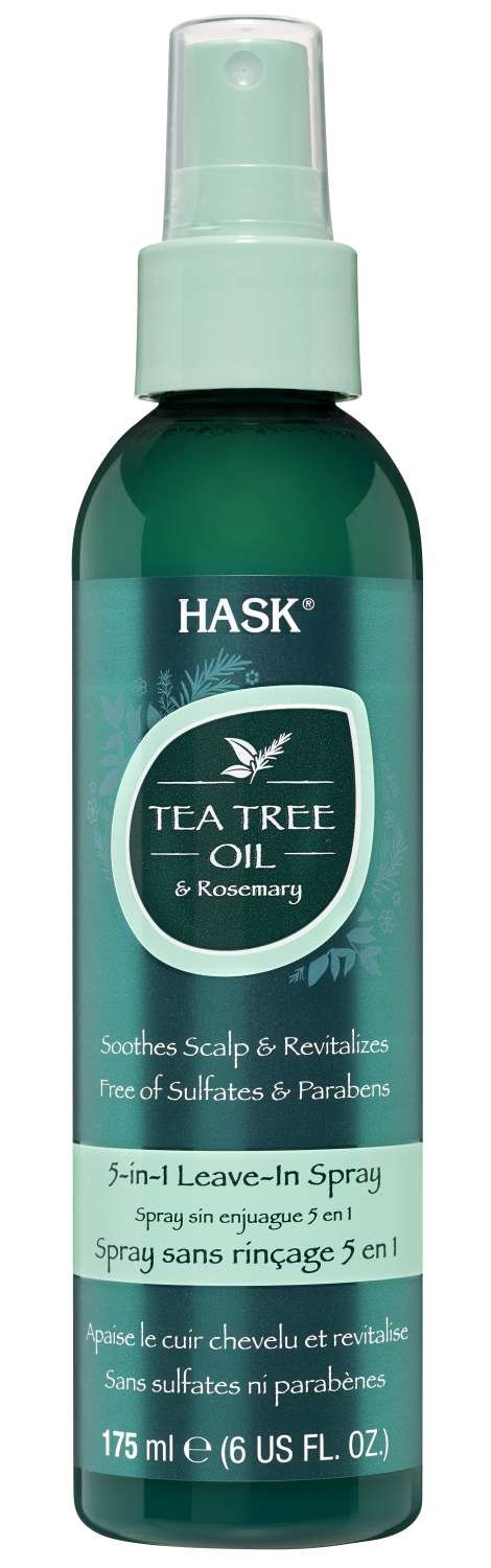 HASK LEAVE-IN SPRAY 5IN1 T-TREE ROSEMARY 6 OZ