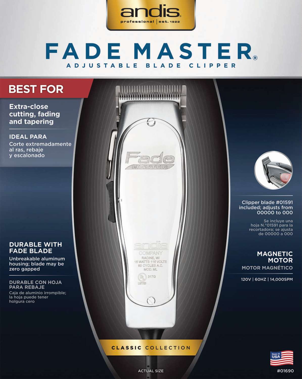 ANDIS CLIPPER FADE MASTER