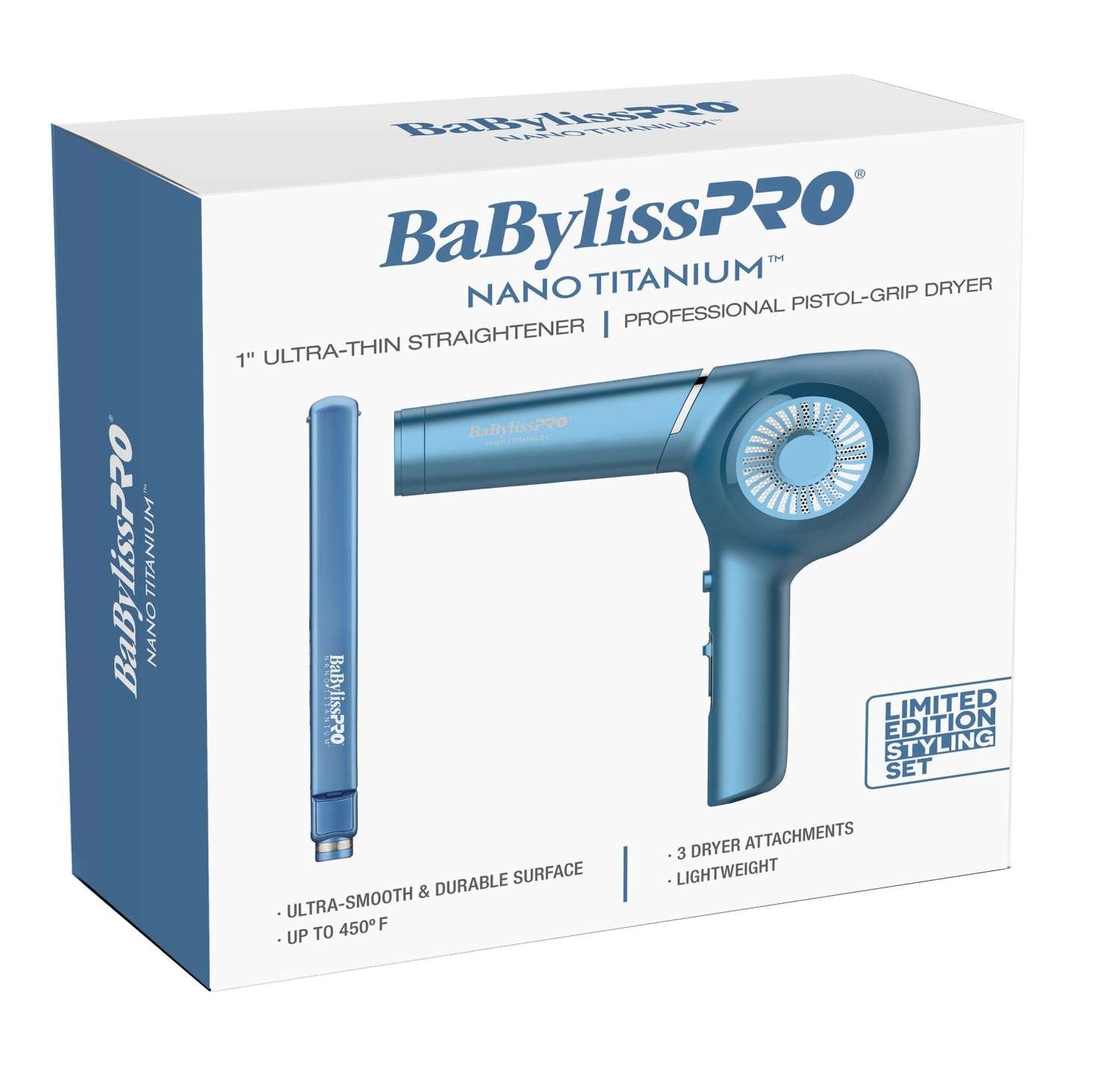BABYLISS N/T PPK U/THIN F/IRON 1 IN / PISTOL GRIP DRYER