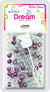DREAM BEAD 8MM 200PC G/PURPLE