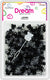 DREAM BEAD 8MM 1000PC BK/CRY