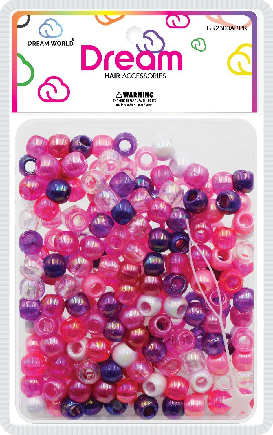 DREAM BEAD 12MM 200 PC AB/PINK