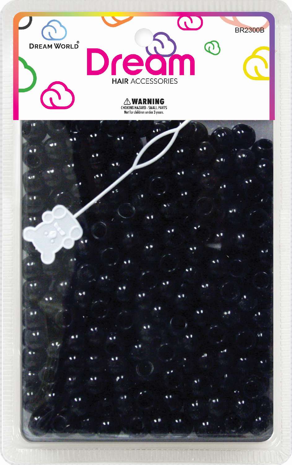 DREAM BEAD 12MM 200 PC BLACK