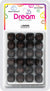 DREAM BEAD 18MM WOOD 24PC BROWN