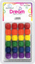 DREAM BEAD 18MM WOOD 24PC RAINBOW