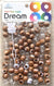 DREAM BEAD 14MM TWO TONE 48PC C/BROWN