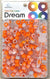 DREAM BEAD 14MM TWO TONE 48PC C/ORANGE