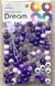 DREAM BEAD 14MM TWO TONE 48PC C/PURPLE