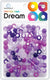 DREAM BEAD 14MM TWO TONE 48PC MIX PURPLE