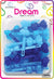 DREAM BRT#75 RIBBON 24PC BLUE MIX