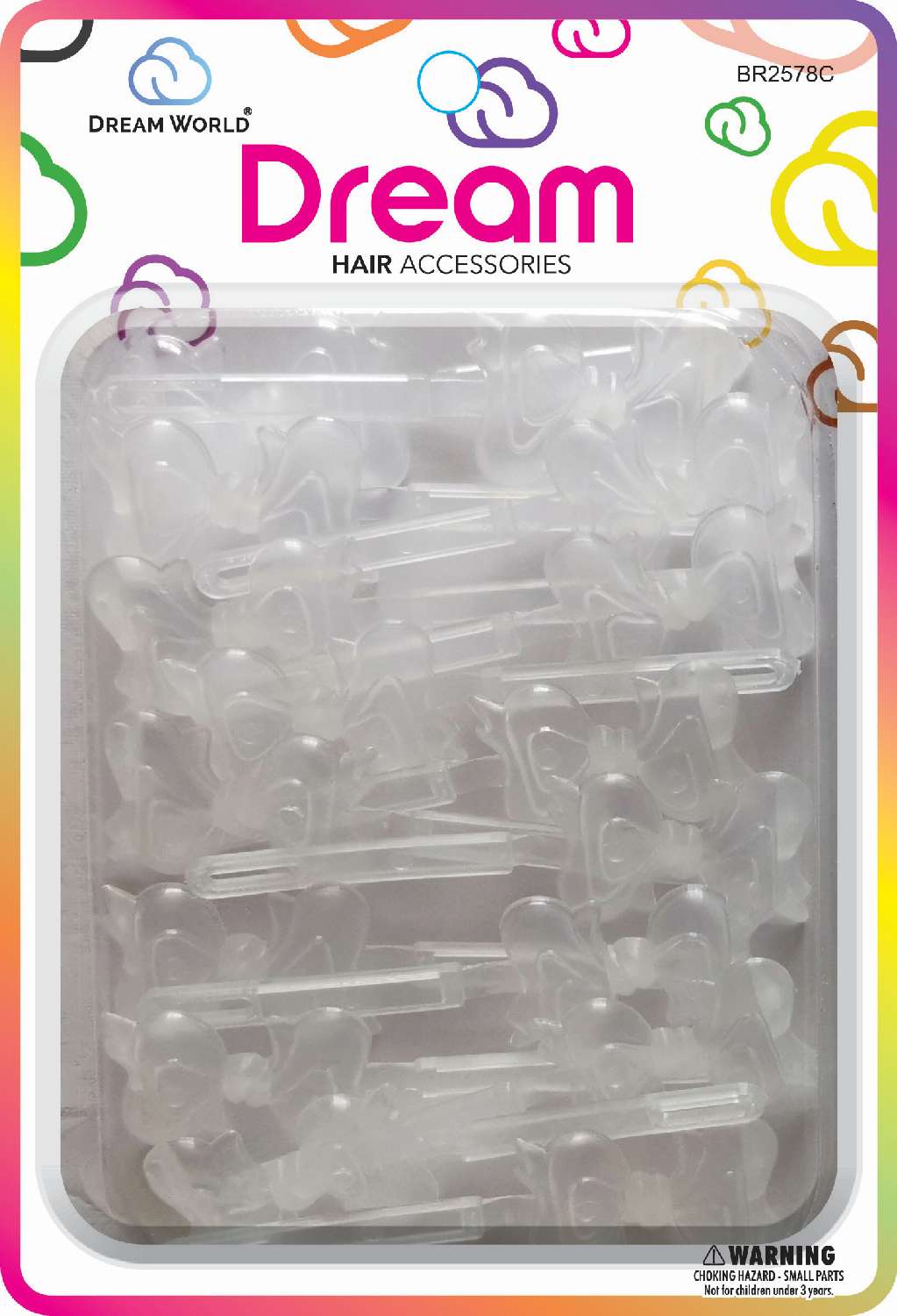 DREAM BRT #78 BOW RIBBON  15P CLEAR