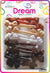 DREAM BRT #88CURLY RIBBON 16P MIX BROWN