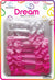 DREAM BRT #88CURLY RIBBON 16P MIX PINK