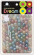 DREAM BEAD 14MM LUMINOUS 100PC G/ASST