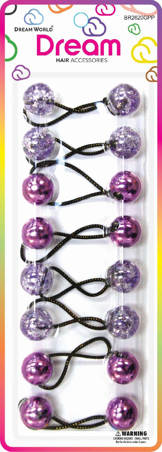 DREAM P/T 20MM 10PC G/PURPLE