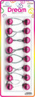 DREAM P/T 20MM 8PC METALIC PINK