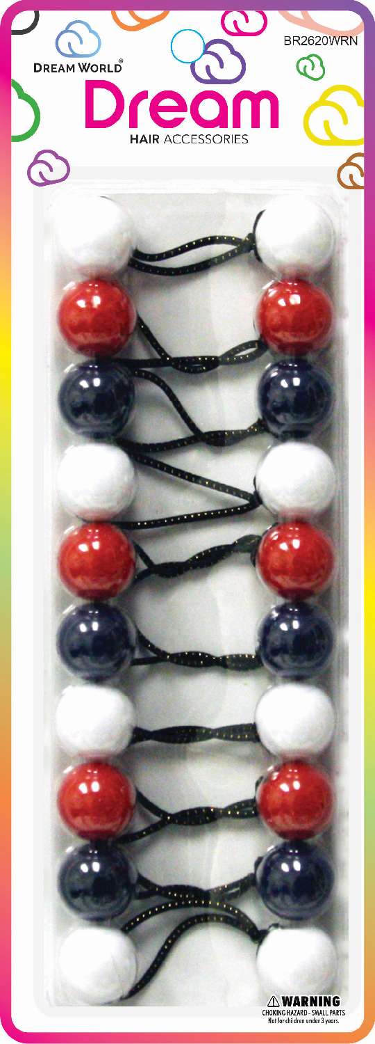 DREAM P/T 20MM 10PC WH/RD/NAVY