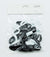 DREAM H/BAND SMALL 45PCS BK/WH