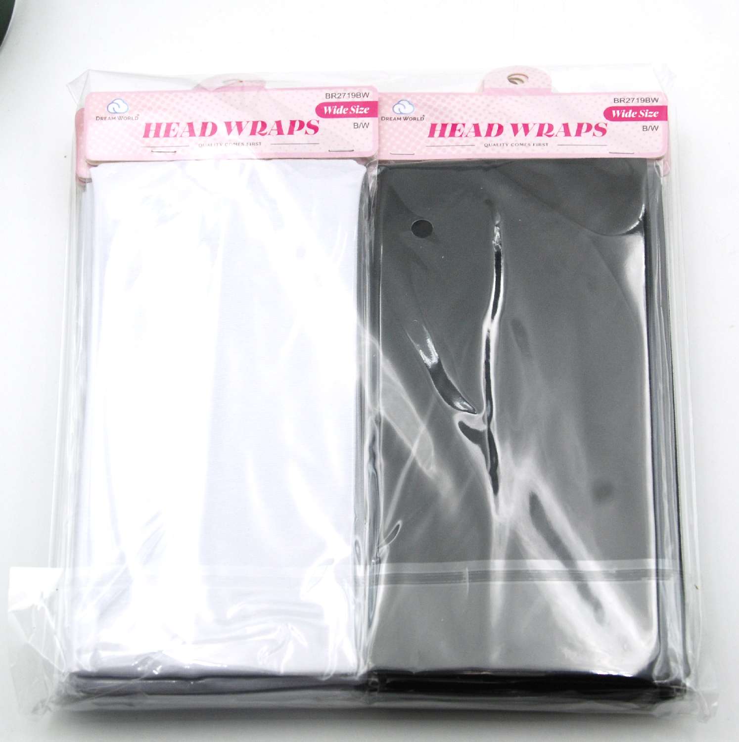 DREAM H/BAND PLAIN WIDE SIZE 1PC B/W