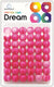 DREAM BEAD 18MM TWO TONE 52PC HOT PINK