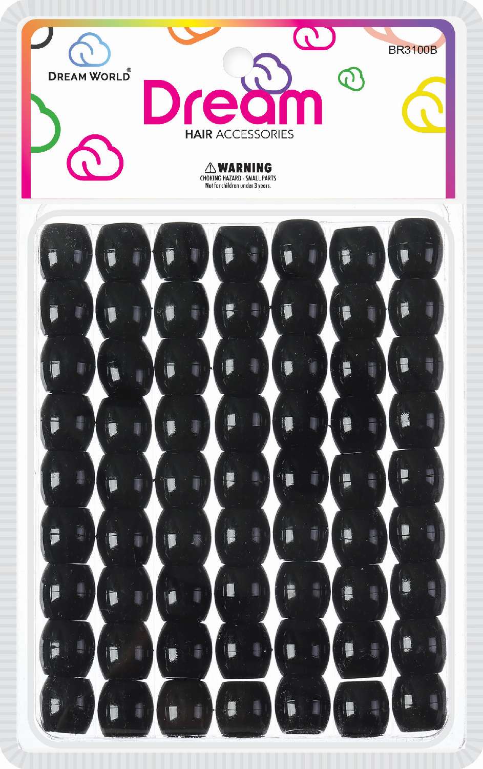 DREAM BEAD 16MM 62PC BLACK