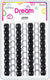 DREAM BEAD 16MM 62PC BK/CLEAR