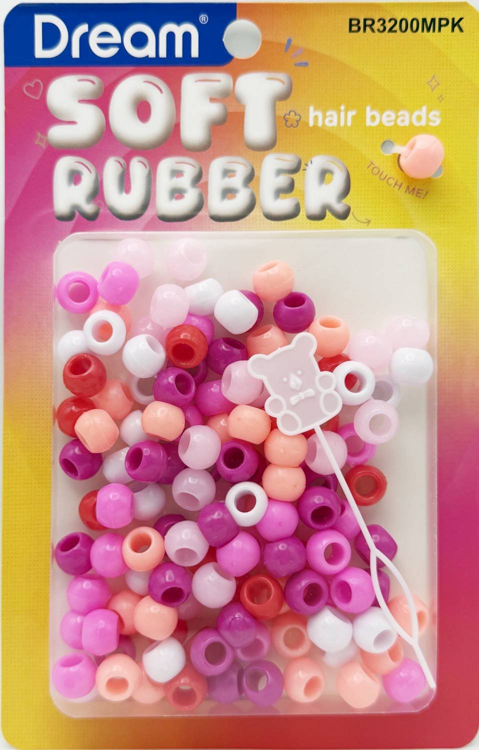 DREAM BEAD SOFT RUBBER PINK ASSORTED