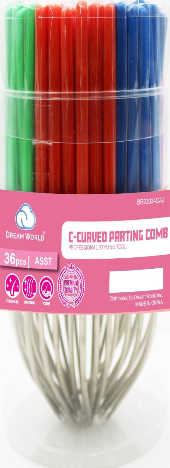 DREAM COMB C-CURVED PARTING COMB 36 PCS
