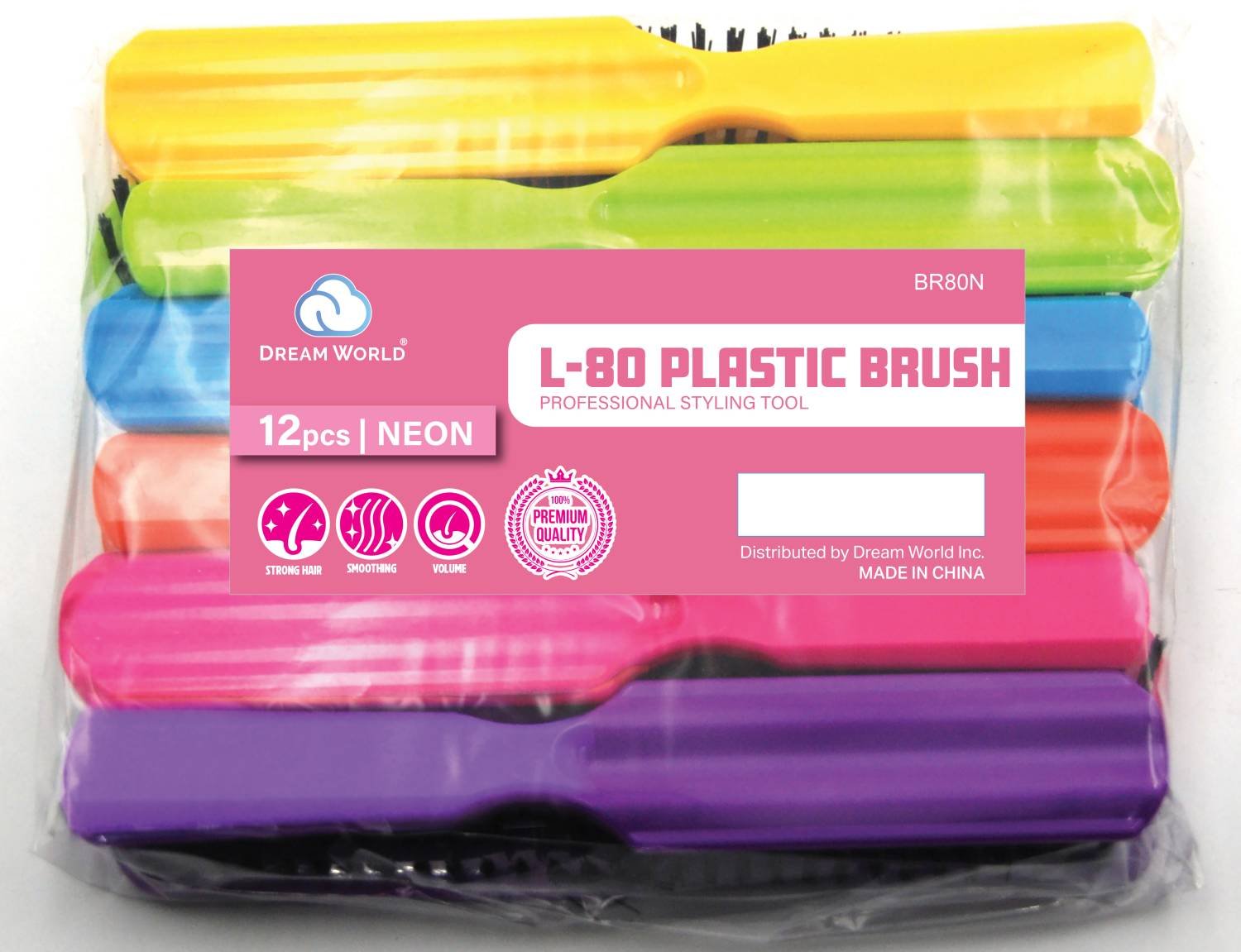 DREAM BRUSH PLASTIC L-80 NEON