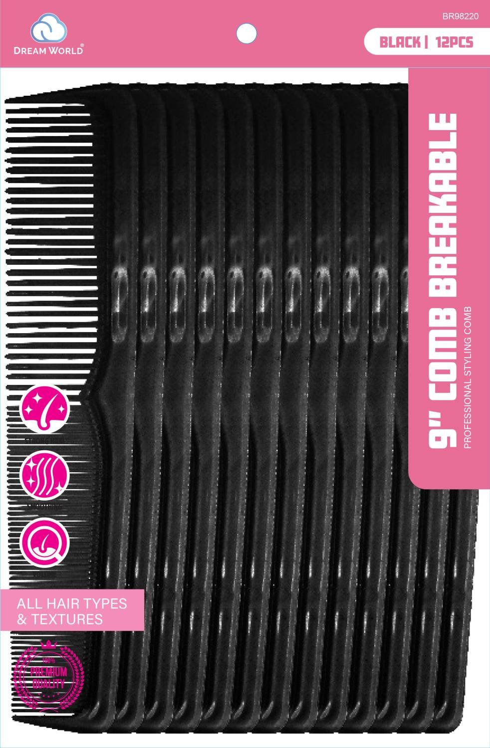 DREAM COMB BULK 9 IN BREAKABLE