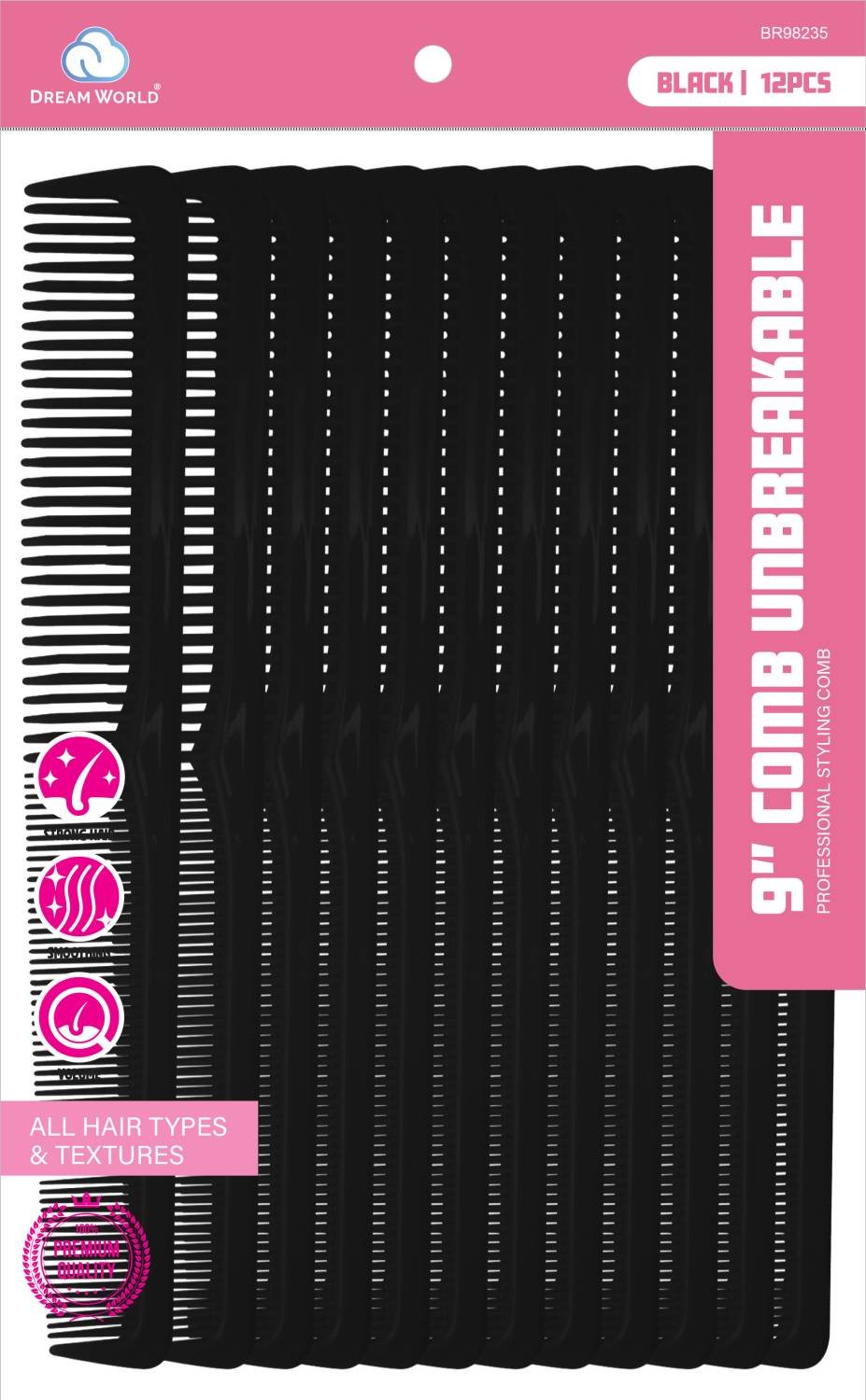DREAM COMB BULK 9 IN UNBREAKABLE