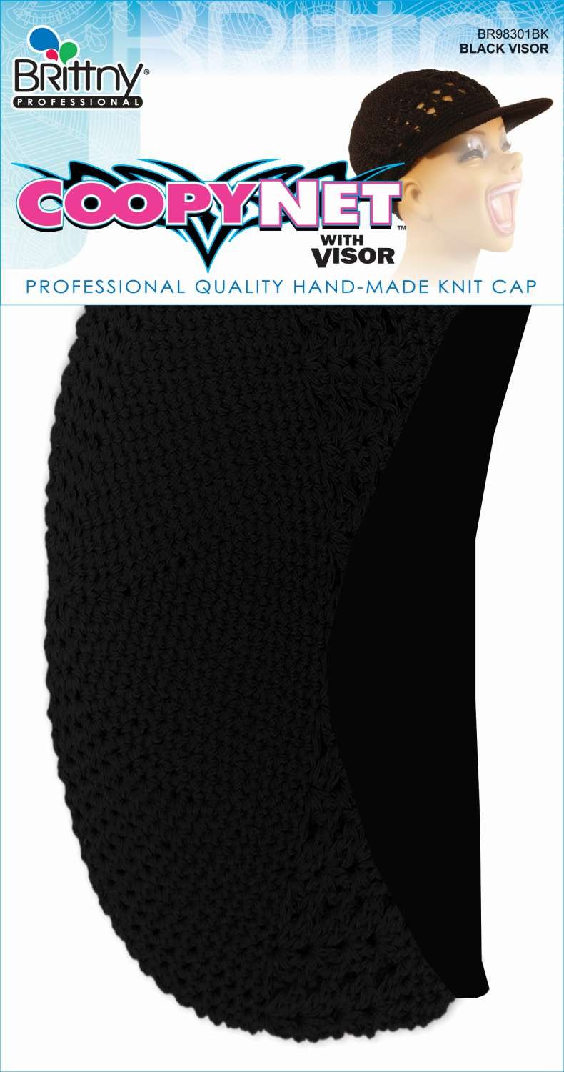 BR COPPY NET W/VISOR BLACK