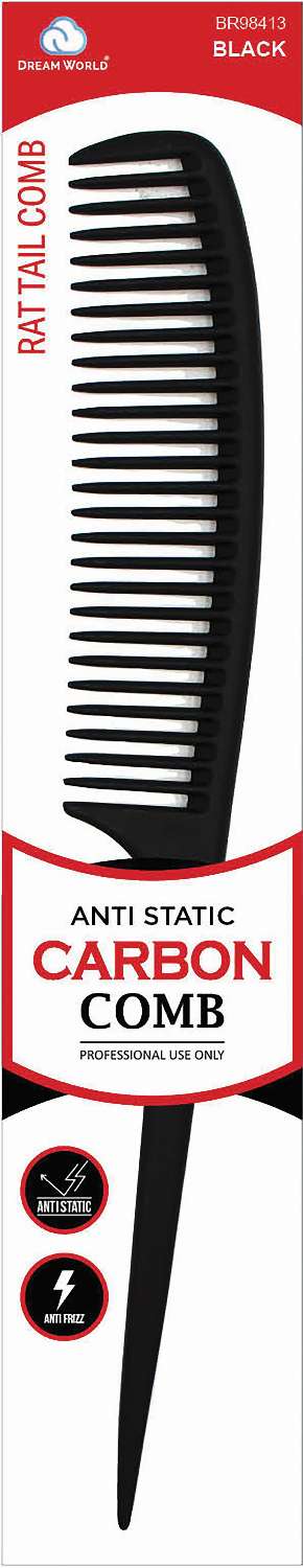 DREAM COMB CARBON RAT TAIL BLACK