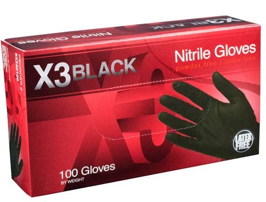 X3 NITRILE BLACK [XXLARGE]