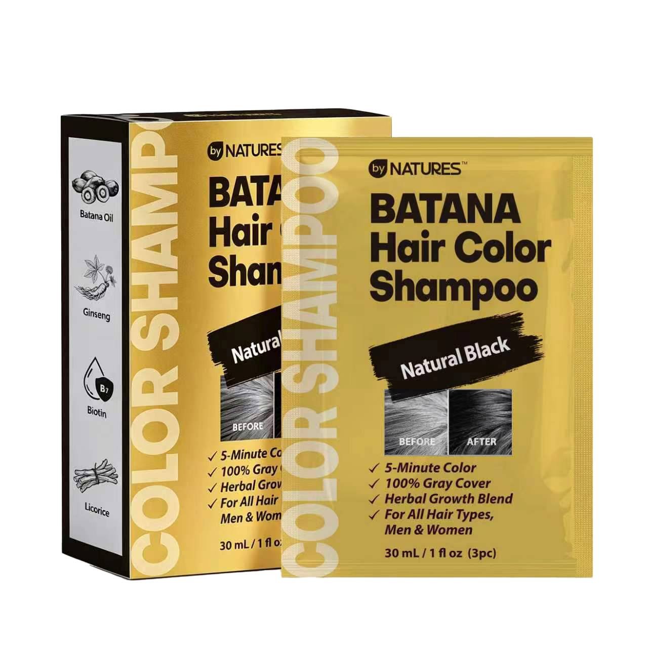BYN BATANA COLOR SHAMPOO N/BLACK 3PK 1 OZ