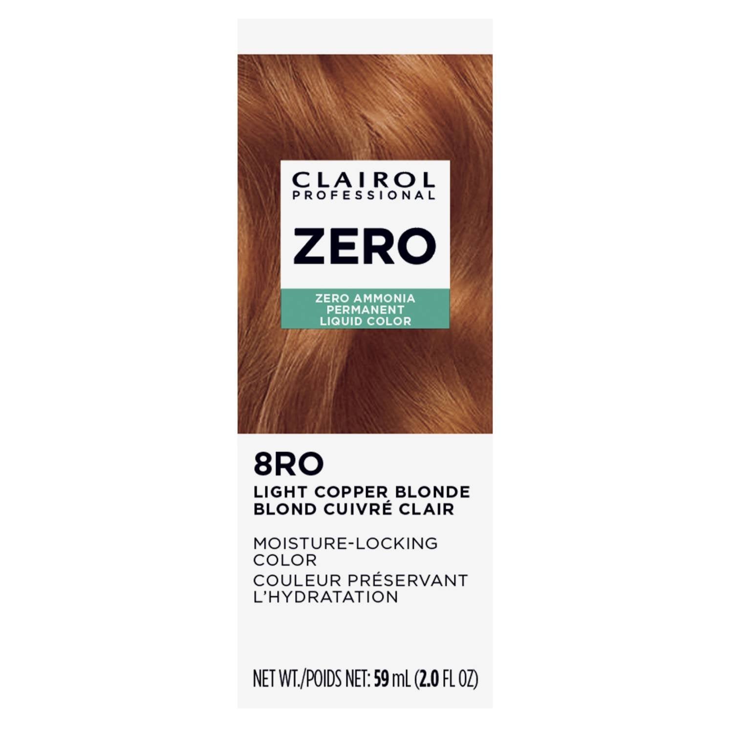 CLAIROL ZERO 8RO LIGHT COPPER BLONDE