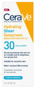 CERAVE SUNSCREEN SPF 30 FACE/BODY SHEER