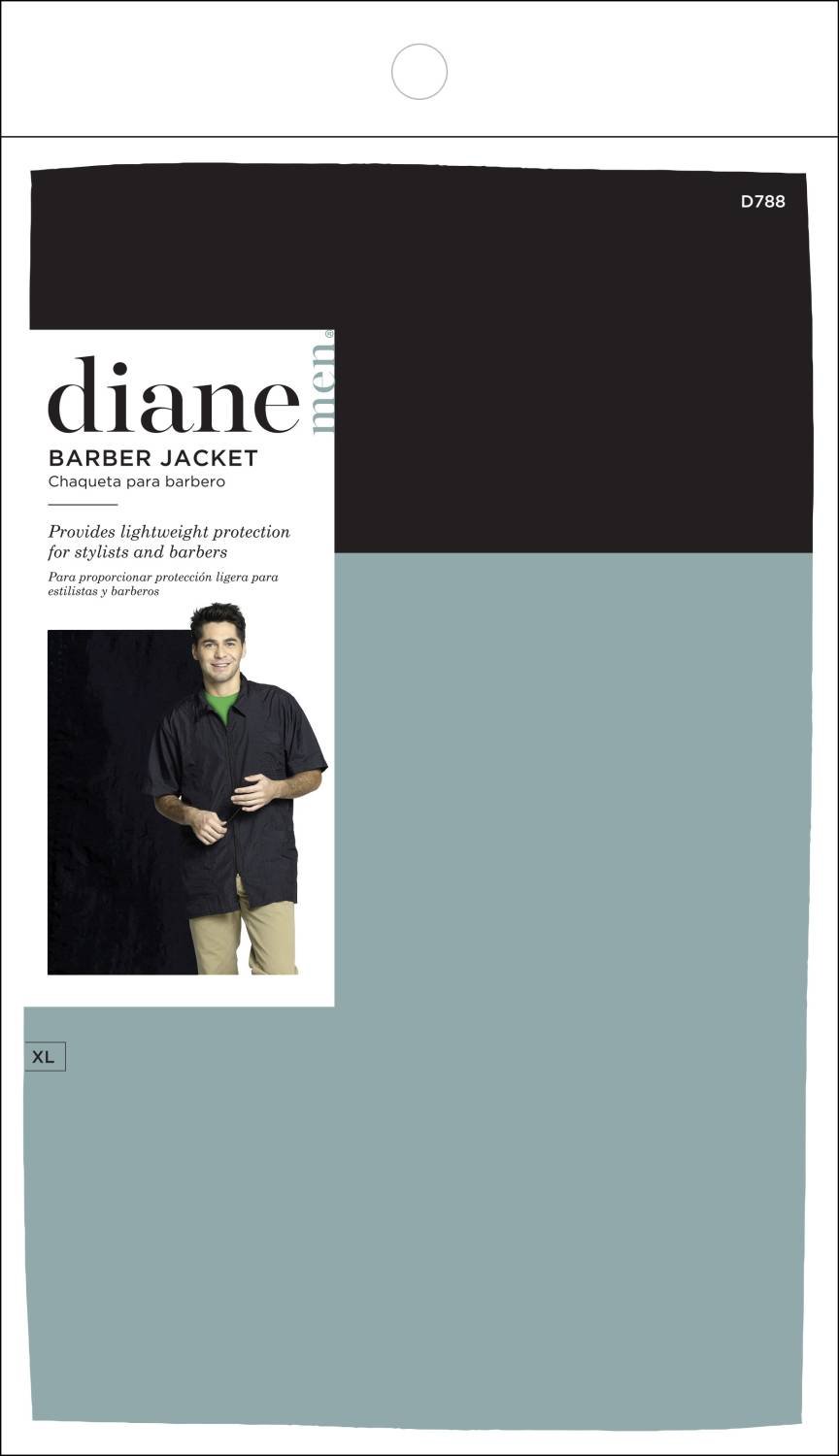 DIANE BLACK ZIPPERED PRO JACKET [XL]
