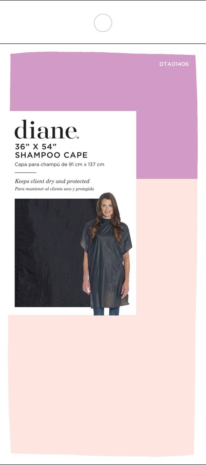 DIANE BLACK 36x54 SHAMPOO CAPE
