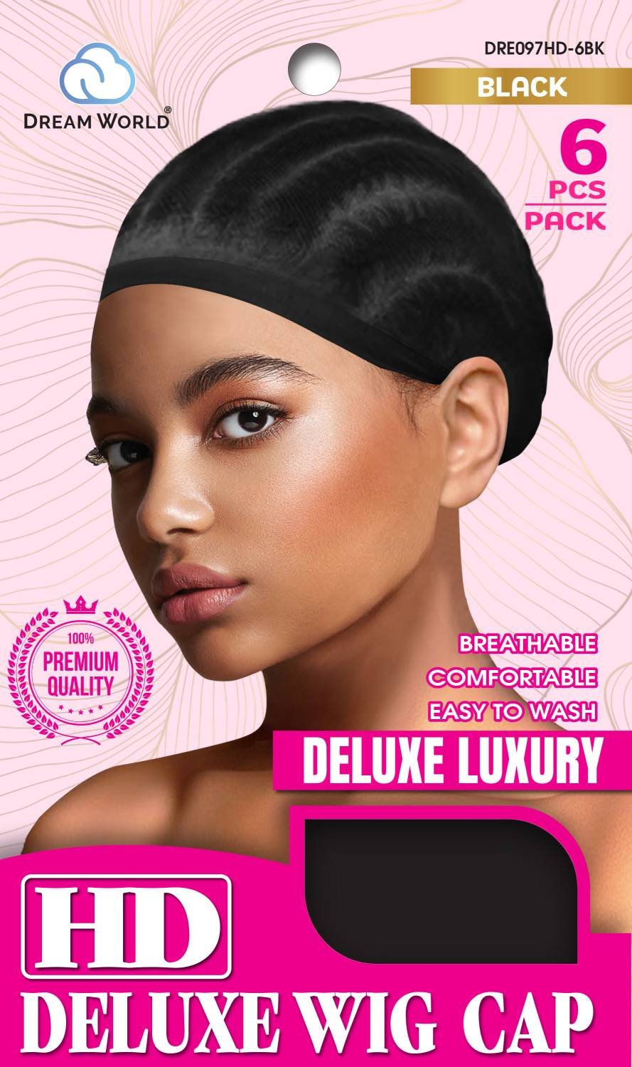 DREAM W-WIG CAP HD 6PC BLACK