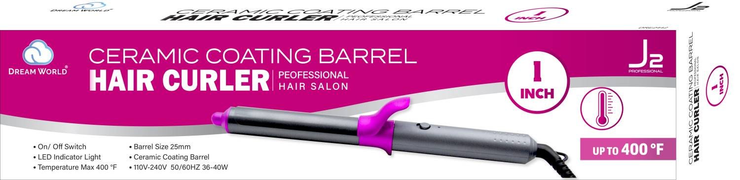 J2 H/T C/IRON HAIR CURLER