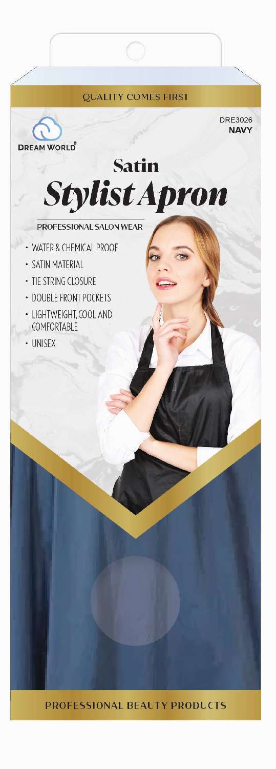 DREAM S/W-STYLIST APRON SATIN NAVY