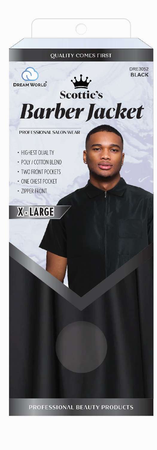 DREAM S/W-BARBER JACKET BLACK X-LARGE