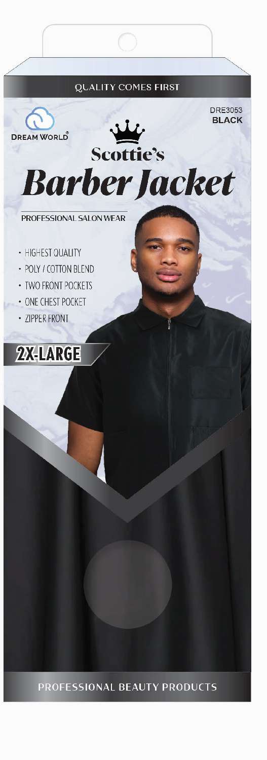 DREAM S/W-BARBER JACKET BLACK XX-LG