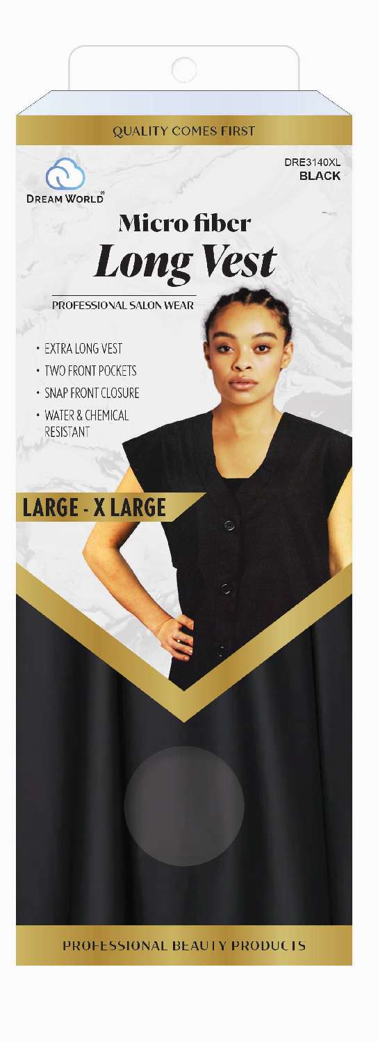DREAM S/W LONG VEST BLACK L-XL
