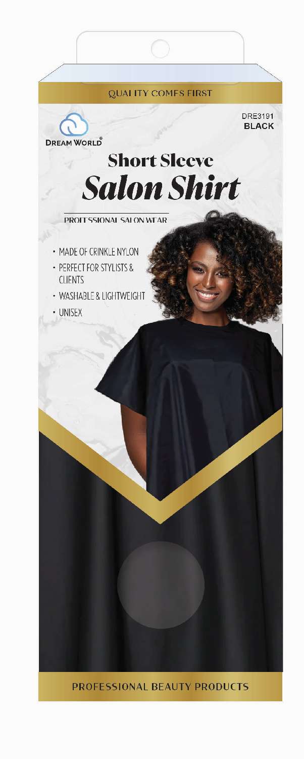 DREAM S/W-SALON SHIRT SHORT SL BLACK