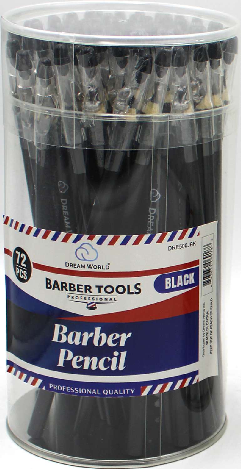 DREAM BARBER PENCIL JAR 72PC/JAR BLACK