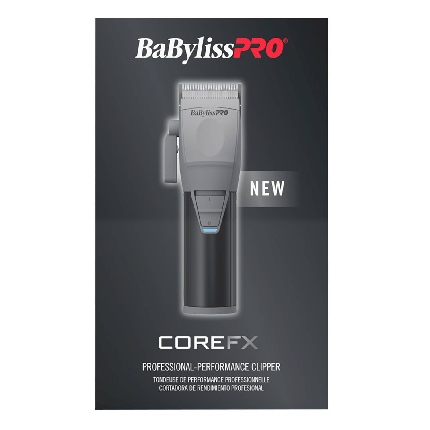 BABYLISS COREFX CLIPPER BLACK/GRAY