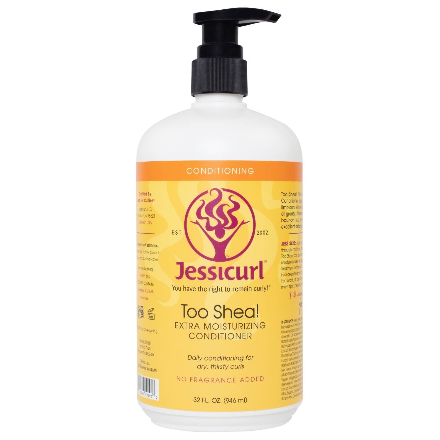 JESSICURL TOO SHEA MOIST CONDITIONER 32. OZ